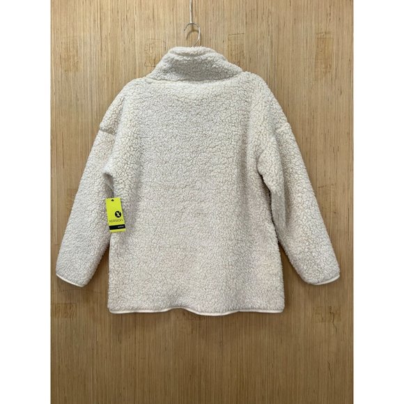 Xersion - Women's Super Soft Fleece Mock Neck Pullover Sweater - White - Medium - Picture 2 of 14